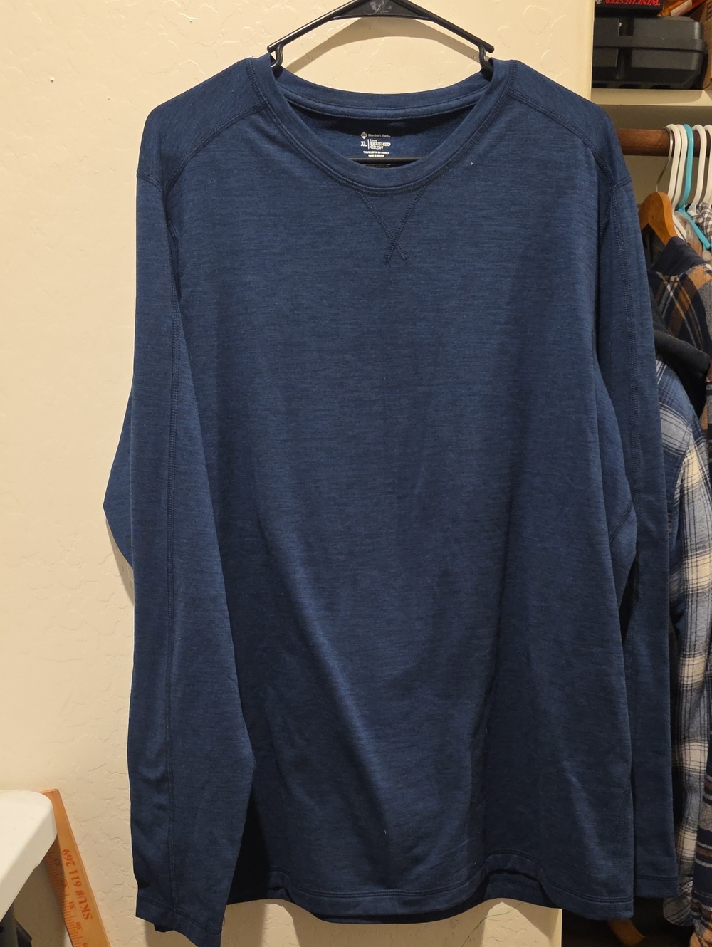 Men's Navy Crewneck Sweatshirt - Unbranded